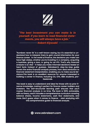 Financial Statement Analysis Handbook: Balance Sheet, Income Statement, Cash Flow Analysis for Finance Students and Professionals | Zebra Learn Books 2