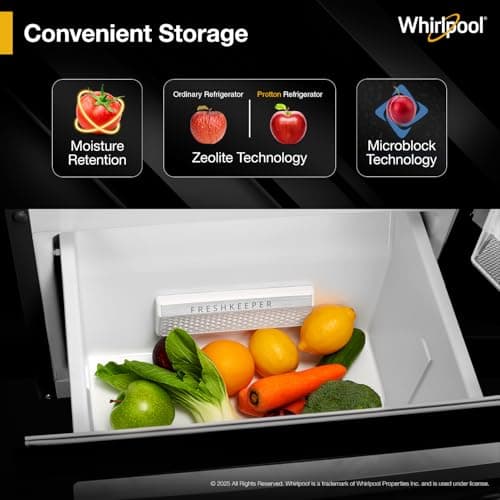 Whirlpool 235 L Frost Free Triple-Door Refrigerator (FP 253D PROTTON ROY RADIANT STEEL(Z) Double Door Refrigerator space) 5