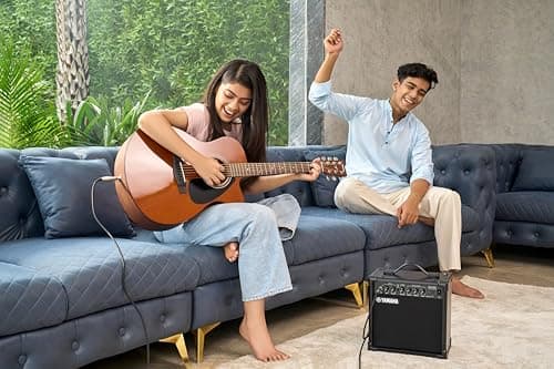 Yamaha FSX80C Semi-Acoustic Electric Guitar, Natural Wood Brown Finish, 6-String Folk Cutaway Body with Built-In Pickup & EQ System, Smooth Playability and Rich Tone, Made in India 5