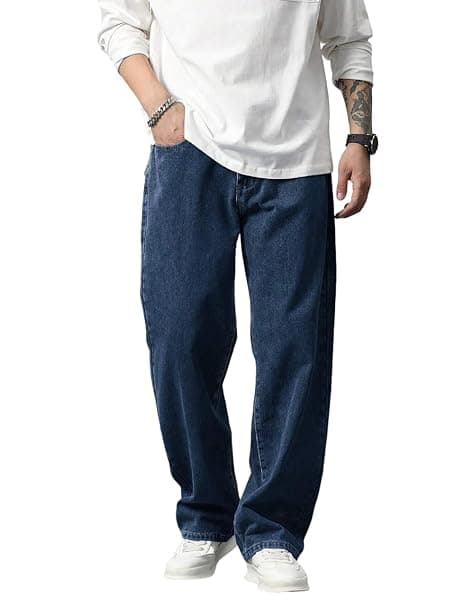 TAGAS Men Relaxed FIT Denim Jeans | Loose Jeans for Men | Mens Baggy Fit Denim Jeans Pant | MDJ-22