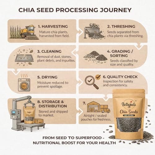 BELLYFUELS Seeds Combo Pack 100g Each (Chia, Flax & Pumpkin) | 100% Natural Superfoods | High Fiber, Protein & Omega-3 | Healthy Diet Essentials 2