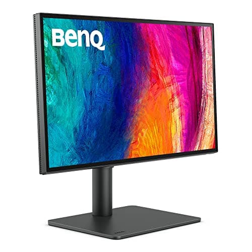 BenQ PD2506Q 25"(63Cm) 2K IPS QHD HDR10 Monitor| 95% P3| 100% sRGB| 100% Rec. 709| Pantone Skintone Validated| Daisy Chain|CAD/CAM|Animation Mode|Color Accurate|Auto Pivot|HDMI|DP|USB-C(65W)(Black) 2