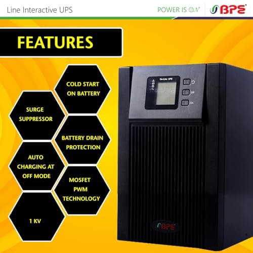 BPE Online UPS MF1101B3 1kVA Power Backup & Protection for Home Office, Desktop PC 4