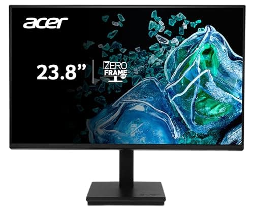 acer Vero V247Y G 23.8 Inch Full HD IPS Monitor I 120Hz Refresh, AdaptiveSync I 99% sRGB, 1500:1 Contrast I 2x2W Speakers I HDMI +VGA I ZeroFrame I VisionCare 2.0 I VESA I Energy Star I Black