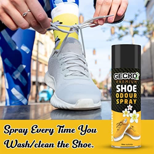 Gecko Natural Shoe & Sneaker Spray | Powerful Odour Eliminator & Deodorant | Advanced Shoe Smell Remover, Cleaner & Freshener for All Footwear Types with Long-Lasting Freshness – FORMULATION 101X 5