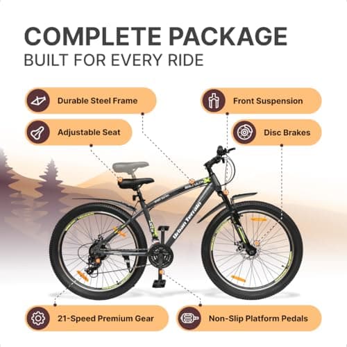 Urban Terrain Bolt Ultra 27.5T Geared MTB | 21 Speed Cycle with Shimano Gear for Men | 17.5″ Frame, Grey | 15+ Years 3