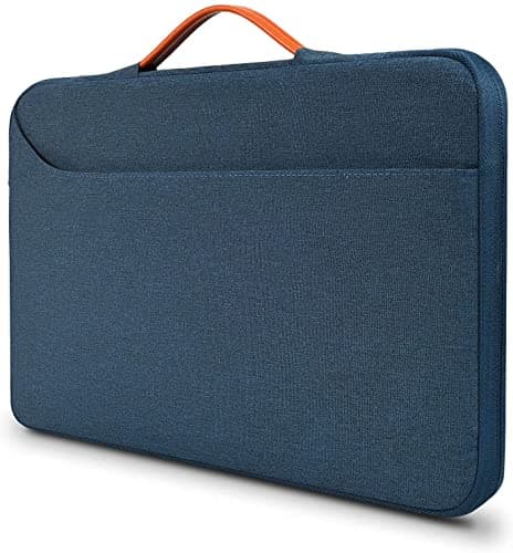 Dynotrek Marter 14 inch Laptop Sleeve Bag, with Charger Pouch Computer Cover Accessories Pocket, Portable Laptop Case Compatible for MacBook Air/Pro, Dell, HP, Acer, Asus, Lenovo -Denim Blue