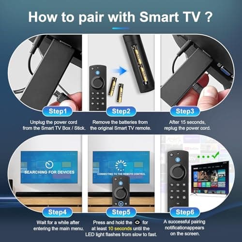 Remote Control Compatible with Amazon Alexa Fire TV Stick (3rd Generation) Firestick Third Gen Bluetooth Replacement of Original 4