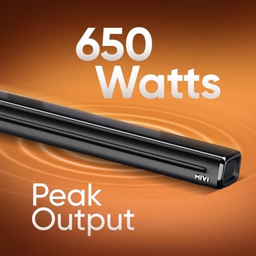 Mivi Nex 650 Soundbar [New Launch], 650 Watts, 5.1 Channel System with Sound bar, Satellite Speakers and Subwoofer, Nex Surround Feel Technology, Multiple Input Modes, Made in India 3