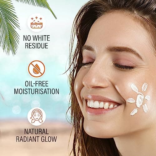 FACESCANADA Sunscreen Lotion, 100ml | SPF 50 PA+++ | Oily Protects From UVA & UVB Rays | 1% Hyaluronic Acid & Vitamin C | Lightweight | No White Cast | Natural Radiant Glow| No Alcohol | No Parabens 4
