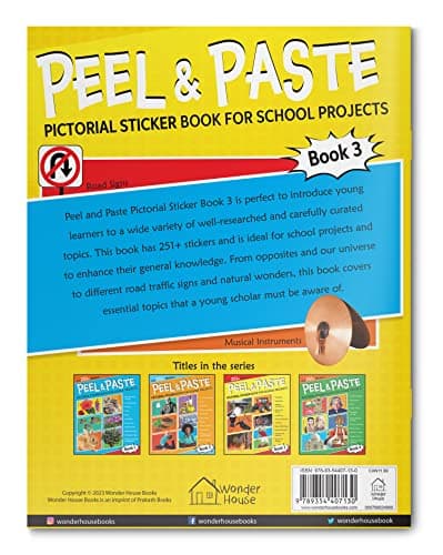Peel & Paste - Pictorial Sticker Book For School Projects - Book 3 2