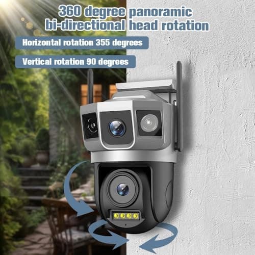 Dr Vision 3MP WiFi Light Bulb Camera for Home Indoor | 360° V (New Dual Lens PTZ) 2
