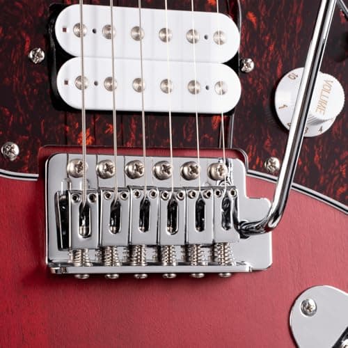 Cort G115SE CRD Electric Guitar – Double Cutaway, H-S-S Pickup Configuration, Beveled Heel & Satin Neck Finish 5