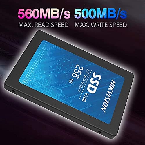HIKVISION E100 256GB 2.5-Inch Internal SSD, SATA 6Gb/s, up to 550MB/s - Solid State Disks 3D Nand TLC 5
