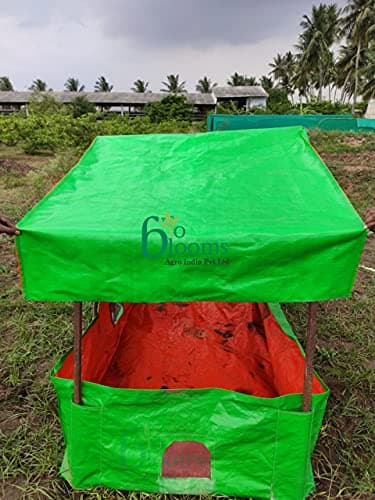 BIO BLOOMS AGRO INDIA PRIVATE LIMITED Vermi Compost Making Bed/Vermi Bed 12ft X 4ft X 2ft with Roofing (200gsm) 5
