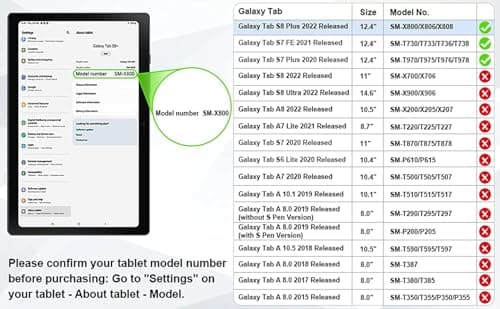 Galaxy Tab S7 FE Case with Keyboard, 7 Colors Backlit Detachable Bluetooth Keyboard for Samsung S7 FE/ S7 Plus/S8 Plus/S8+ 12.4 inch Tablet Slim Smart Cover with S Pen Holder (Normal, S7 FE 12.4 inch) 4