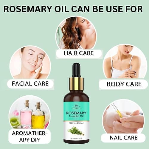 INTIMIFY Rosemary Essential Oil For Hair Growth for Women & Men | Reduce Acne| Moisturize Skin | For All Skin & Hair Types (30 ml) 4