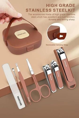 8-in-1 Manicure Kit – Stainless Steel Nail Clipper Set for Men & Women (8 IN 1) 2