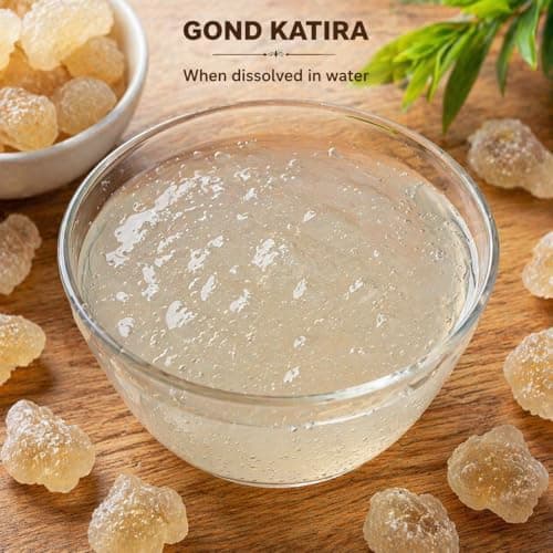 Natural Bite India Chia Seed and Gond Katira Summer Combo, Superfood, Rich in Fibre, Omega-3, Plant Based, 100g Each 2