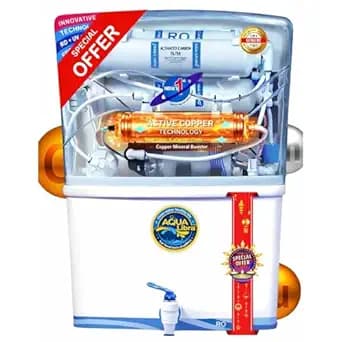 ​Aqua Libra 12L RO Water Purifier | RO+UV+UF+Active Copper | In-Tank UV LED Sterilization | Suitable for Borewell & Municipal Water | ISI Certified | 1 Year Warranty