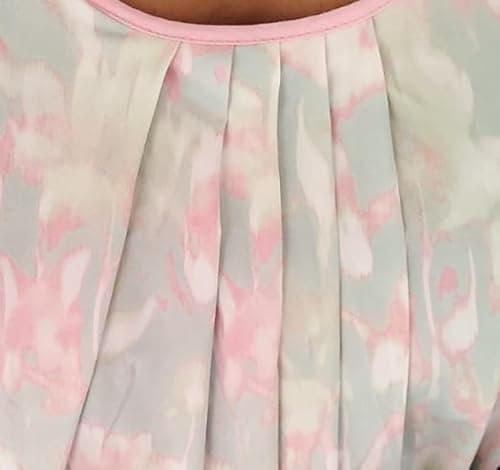 Manvicare Women's Plus Size Sleeveless Nightgown, Pastel Tie-Dye Print, Heavy Cotton Maxi Length Sleep Dress - Weight 410 Grams (Multicolor, 9XL) 4