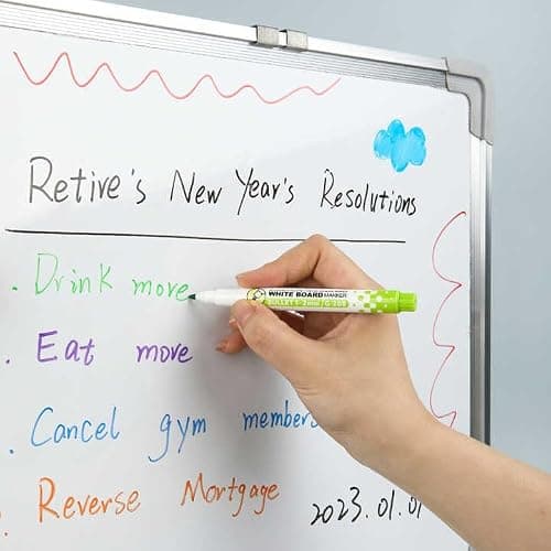 AccuPrints Pack of 4 color Magnetic Whiteboard markers Fine Tip Low-Odor Whiteboard Markers for Kids, Teacher Supplies for Classroom, Office and School Supplies.(A6P1) 5