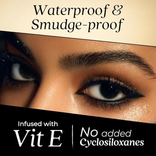 Just Herbs Naynam Day- Long Kohl Kajal | Cyclosiloxane-Free | Almond Oil + Vitamin E | Intense Black | 24-Hour Stay, Smudge-proof & Waterproof | Ophthalmologist-Tested | 0.3g 4