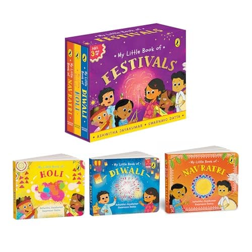 My Little Book of Festivals (Boxset) : Illustrated board books on the Indian festivals of Diwali, Holi and Navratri | Hindu mythology for kids age 3+ 3