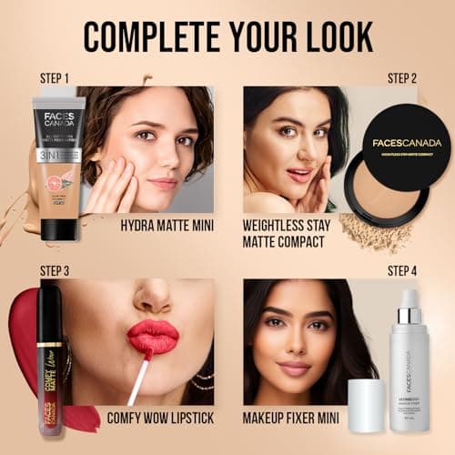 FACESCANADA Weightless Stay Matte Finish Compact Powder - Toffee 05, 9g | SPF 20 | Non Oily Matte Look | Evens Out Complexion | Prevents Acne | Blends Effortlessly | Pressed Powder For All Skin Types 5