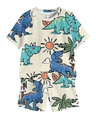 M.C Summer Wear Kids Dress for Boys | Printed Cotton Half Sleeve Round Neck T-shirt and Shorts Clothing Set Combo | Baby Boy Dress | Casual Kids Dress Set (3-6 month)