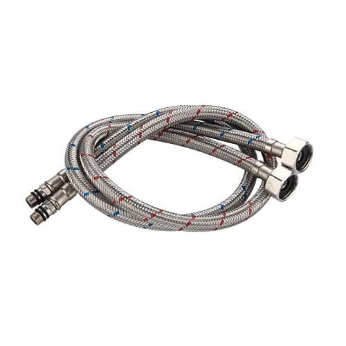 ALTON ALD195, SS-304 Grade, Replacement 24-INCH Hose Pipe for Basin and Kitchen Mixers, 2-Piece Set, Grey 4