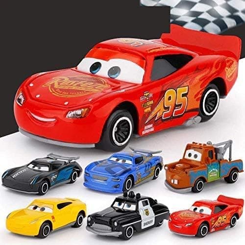 Galaxy Hi-Tech Mini Metal Die Cast Car Set of-6 Toy Vehicle Play Set Free Wheel High Speed Unbreakable Car for Kids, Small Racing Exciting Playtime Adventures, Movie Vehicles for Kids 2