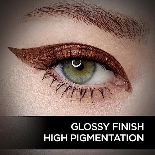 FACESCANADA Magneteyes Color Eyeliner Gel - Powerful Brown,4 Ml|Glossy Finish|24Hr Long-Lasting|Waterproof|Smudgeproof|Precise Application|Intense Color Payoff|Almond Extract & Vitamin E 3
