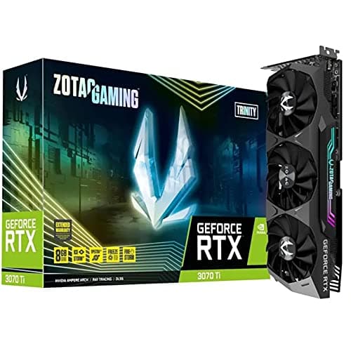 ZOTAC Gaming GeForce RTX 3070 Ti Trinity GDDR6X 8GB 256bit PCIe 4.0 Graphics Card with IceStorm 2.0 Cooling, Spectra 2.0 LED Lighting & 5 Years Warranty (3 Years Warranty + 2 Years Extended Warranty)