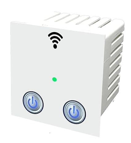 Smarteefi 2 Port 16A WiFi Smart Switch (Each Port with 16A Capability) for Heavy Appliance (AC, Geyser, Motor) Schedules, Countdown, Compatible with Alexa & Google Home, 2 Year Warranty (2 Port - 16A)