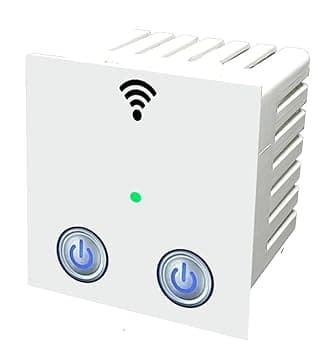 Smarteefi 2 Port 16A WiFi Smart Switch (Each Port with 16A Capability) for Heavy Appliance (AC, Geyser, Motor) Schedules, Countdown, Compatible with Alexa & Google Home, 2 Year Warranty (2 Port - 16A)