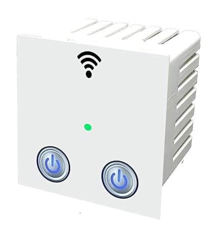 Smarteefi 2 Port 16A WiFi Smart Switch (Each Port with 16A Capability) for Heavy Appliance (AC, Geyser, Motor) Schedules, Countdown, Compatible with Alexa & Google Home, 2 Year Warranty (2 Port - 16A)