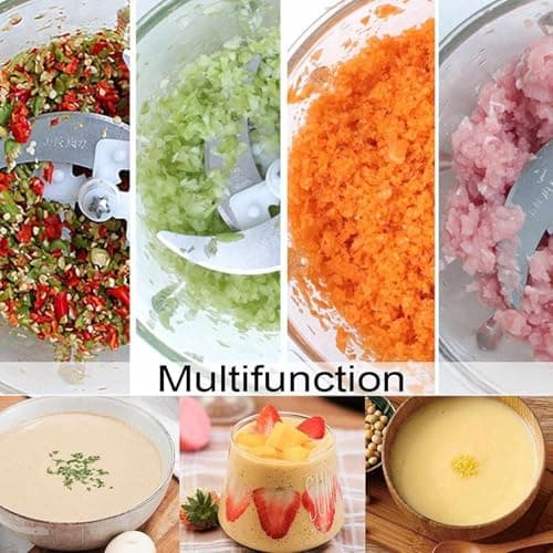 Veentus Electric Chopper for Kitchen | Chopper for Kitchen Use | Vegetable & Meat Stainless Steel Chopper | 2L Bowl 1000W Motor | Electric Vegetable Chopper with Garlic Peeler 3