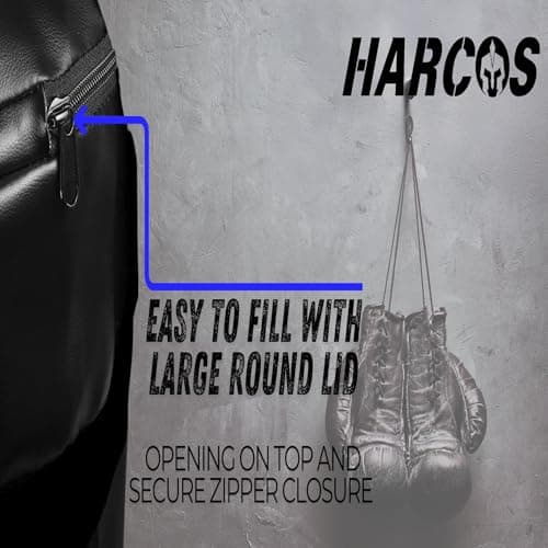 Harcos Unfilled Synthetic Leather high Performance Heavy Duty Punching Bag Professional Boxing Bag for Boxing | MMA | Muay Thai | Kickboxing |Taekwondo Fitness Exercise. (Red, 2 Feet (24 Inches)) 5