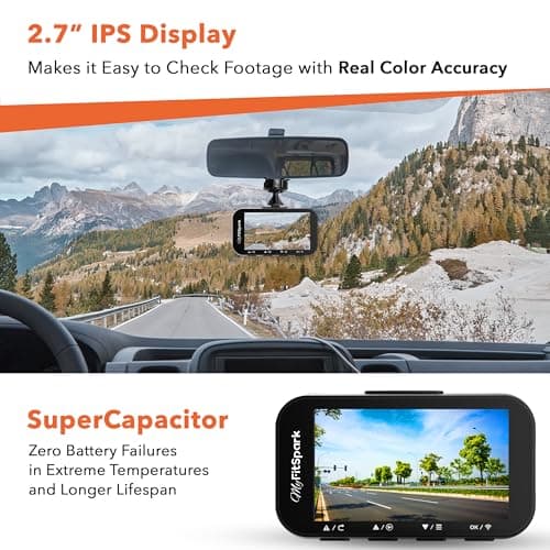 MyFitSpark DC-101 Pro ADAS Dual Channel Dash Cam for Car Front and Rear 5