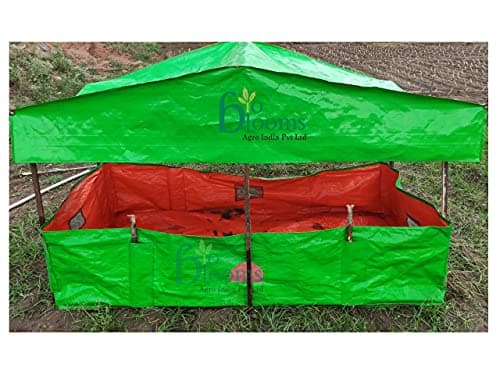 BIO BLOOMS AGRO INDIA PRIVATE LIMITED Vermi Compost Making Bed/Vermi Bed 12ft X 4ft X 2ft with Roofing (200gsm) 3
