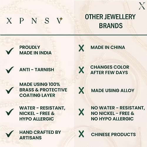 XPNSV Luxury Latest Light Weight Gold Plated Coin Charm Y Necklace,Jewellery Gift Set for Women & Girls | Anti Tarnish, Light Weight, Diwali Special Jewellery for Women, Girls and Her 6