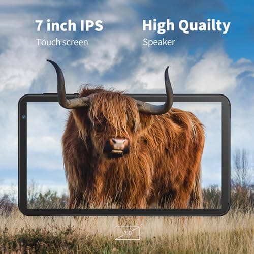 Wishtel IRA S1 Wi-Fi Only | 7 Inch IPS Display Tablet & 2GB RAM & 32GB ROM | 6000mAh Battery |Android 13 |1.46 GHz Quad Core Processor | Included Free Accessories (Charger) 4