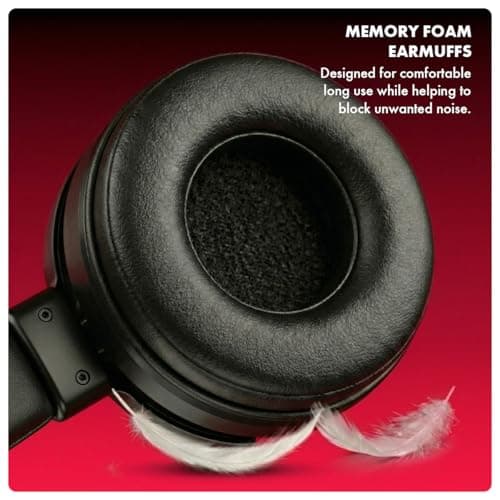 Circle Aura Magnus Wired Gaming Over Ear USB Headphones, RGB LED, 57mm Drivers, Virtual 7.1 Surround Sound, 2.2 Meter Cable, Flexible mic, Soft Leather Headband, Memory Foam Cushioning (Black) 5