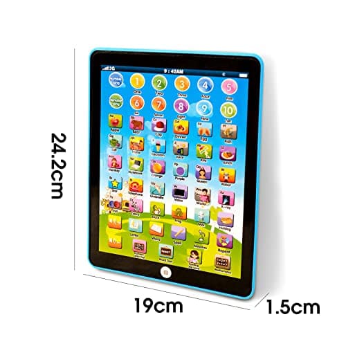 Kids Tablet -Learning Pad,with 6 Games to Learn Music/Words/Learning Letters / Alphabet,Education Tablet for Kids for Boys & Girls 3 Years Up (Pink) 3