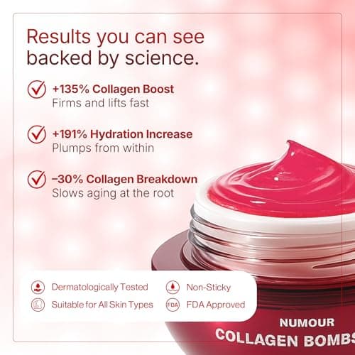 Numour Hydration & Collagen Bundle | India's 1st Smart Jars with Red & Blue LED Therapy | 7% Hyaluronic Acid, Sonic Massage, Korean Collagen | Deep Hydration, Firming & Anti-Aging | All skin types 4