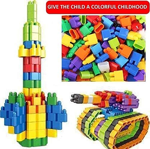 200 PCS Bullet Building Blocks Toy for Kids 3-10 Years | Multicolor Plastic Puzzle Construction Set | Early Education Learning Toy | Creative Building Blocks for Boys & Girls 3