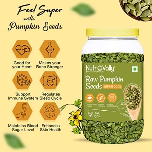 NutroVally Premium Chia Seeds, Flax Seeds & Pumpkin Seeds 1kg Each (Pack of 3 – 3kg Total) | Rich in Omega-3, Fiber, Protein & Antioxidants | Natural Superfood for Smoothies, Baking & Healthy Snacks 4