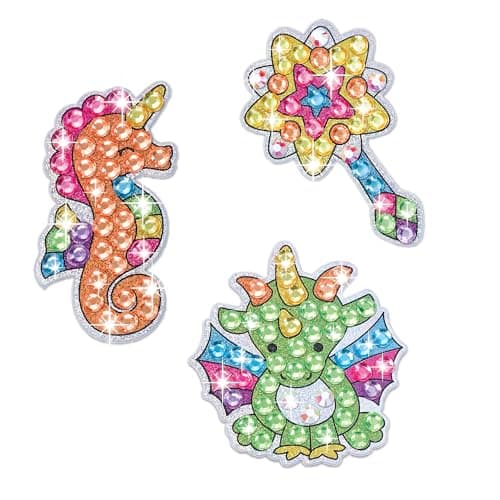 FABER-CASTELL Creativity for Kids Big Gem Diamond Painting Magical Kit - 1000+ Diamond Art Gems with 12 Stickers and 2 Suncatchers, DIY Art and Craft Activity, Gift for Girls Ages 6-12 5