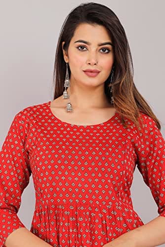 Women Maternity Kurta (X-Large, Red) 3